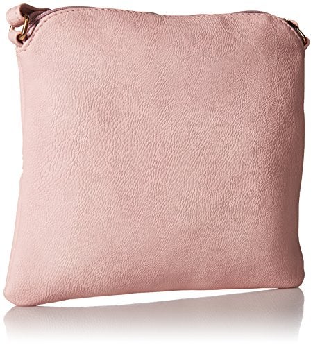 DELUXITY Lightweight Medium Crossbody Bag with Tassel (Blush) - Image 2