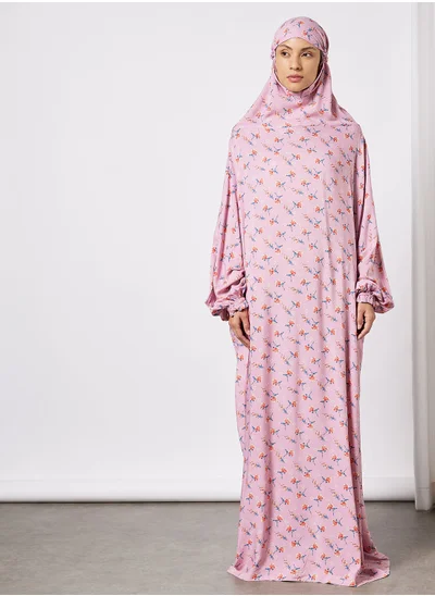 Hayat Praying Dress With Attached Veil