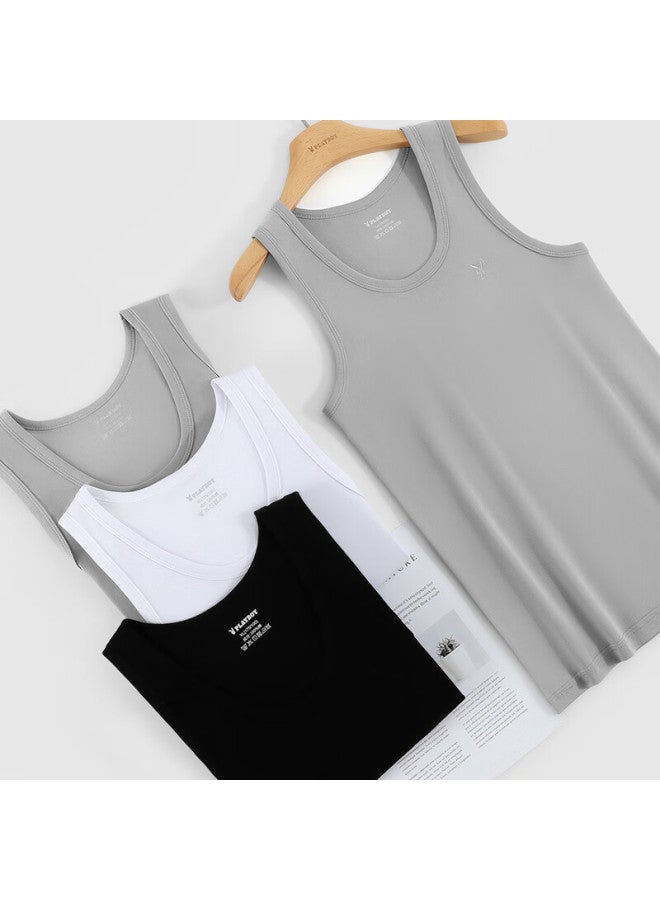 Playboy Men's Plus Size High Elasticity Sports Vest In Pure Cotton, Moisture-wicking And Breathable, Pack Of 2 - Image 3