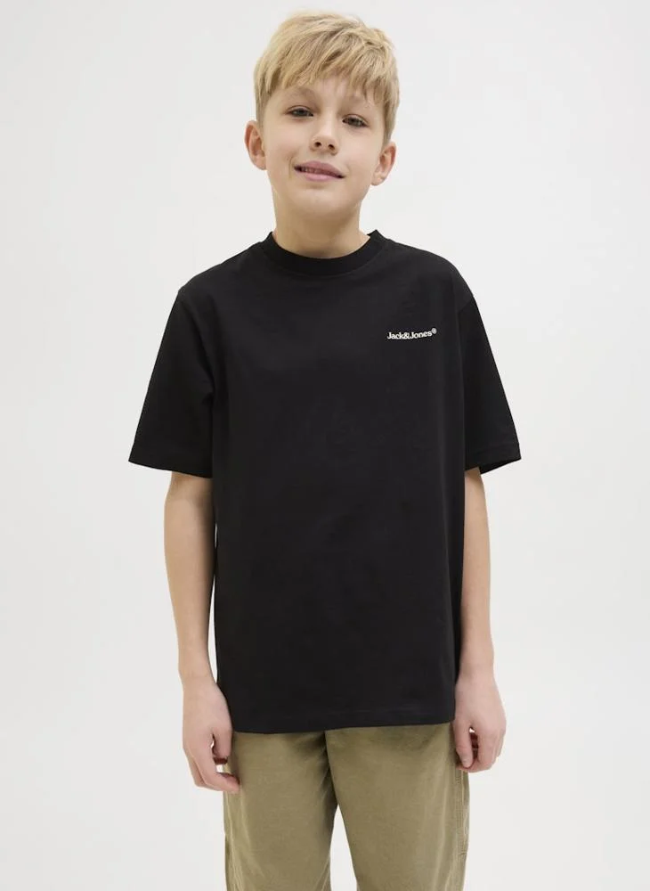 جاك وجونز جونيور Kids Logo Crew Neck T-Shirt