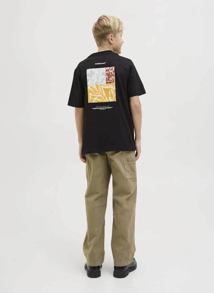 جاك وجونز جونيور Kids Logo Crew Neck T-Shirt