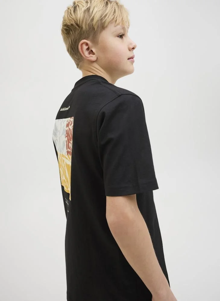 جاك وجونز جونيور Kids Logo Crew Neck T-Shirt