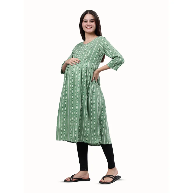 CEE 18 Women's Maternity Feeding Kurti with Zippers