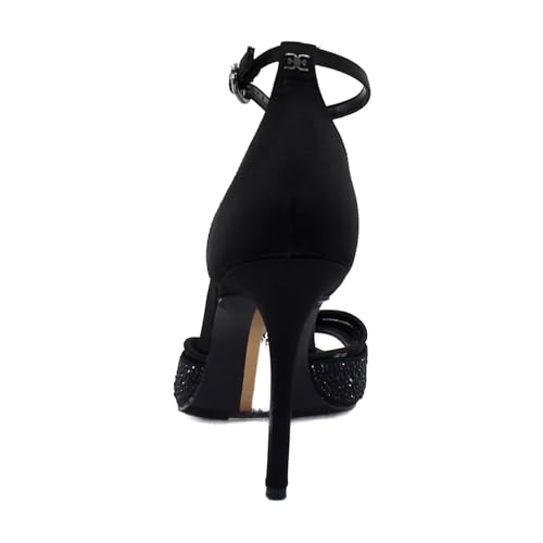 Sam Edelman صندل كريسا ذو الكعب للنساء من سام إيدلمان باللون الأسود 9 متوسط - Image 4