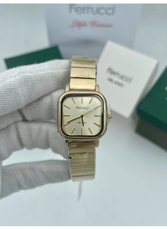 Ferrucci Women's Wristwatch Fc 01104 Square Model Gold Color Original 2 Year Warranty + Bracelet Gift  - Image 4