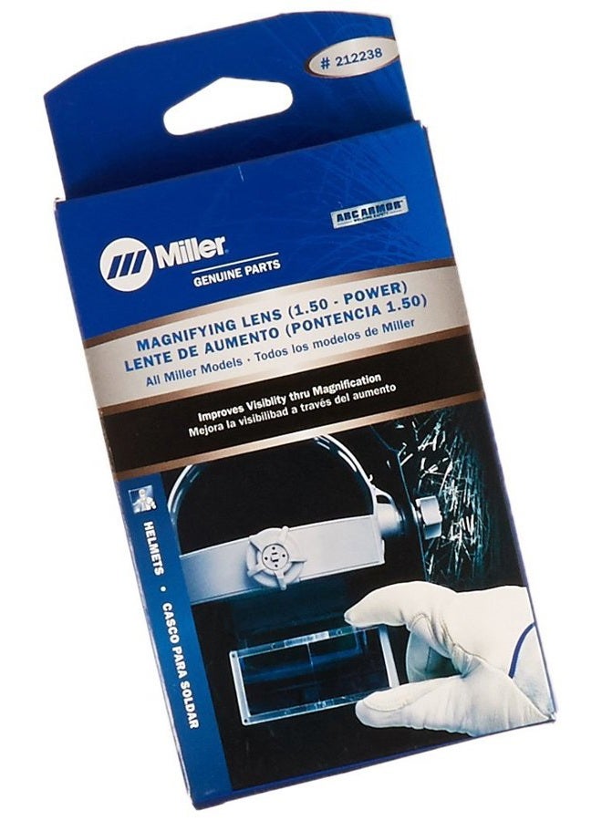 MILLER Welding Helmet Magnifying Lens, 1.50 - Image 1
