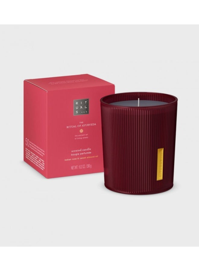 Rituals The Ritual of Ayurveda Scented Candle, Indian Rose & Sweet Almond Oil, 290g