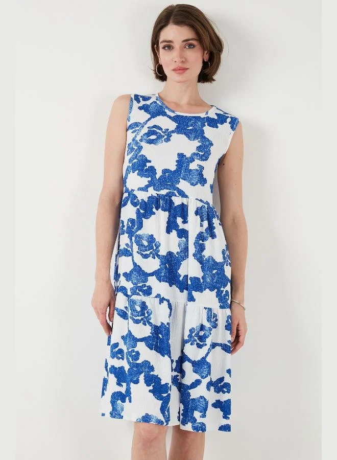 Lela  Lela Patterned Sleeveless Midi Dress Women's Dress 5869007 for Women | Best Price UAE