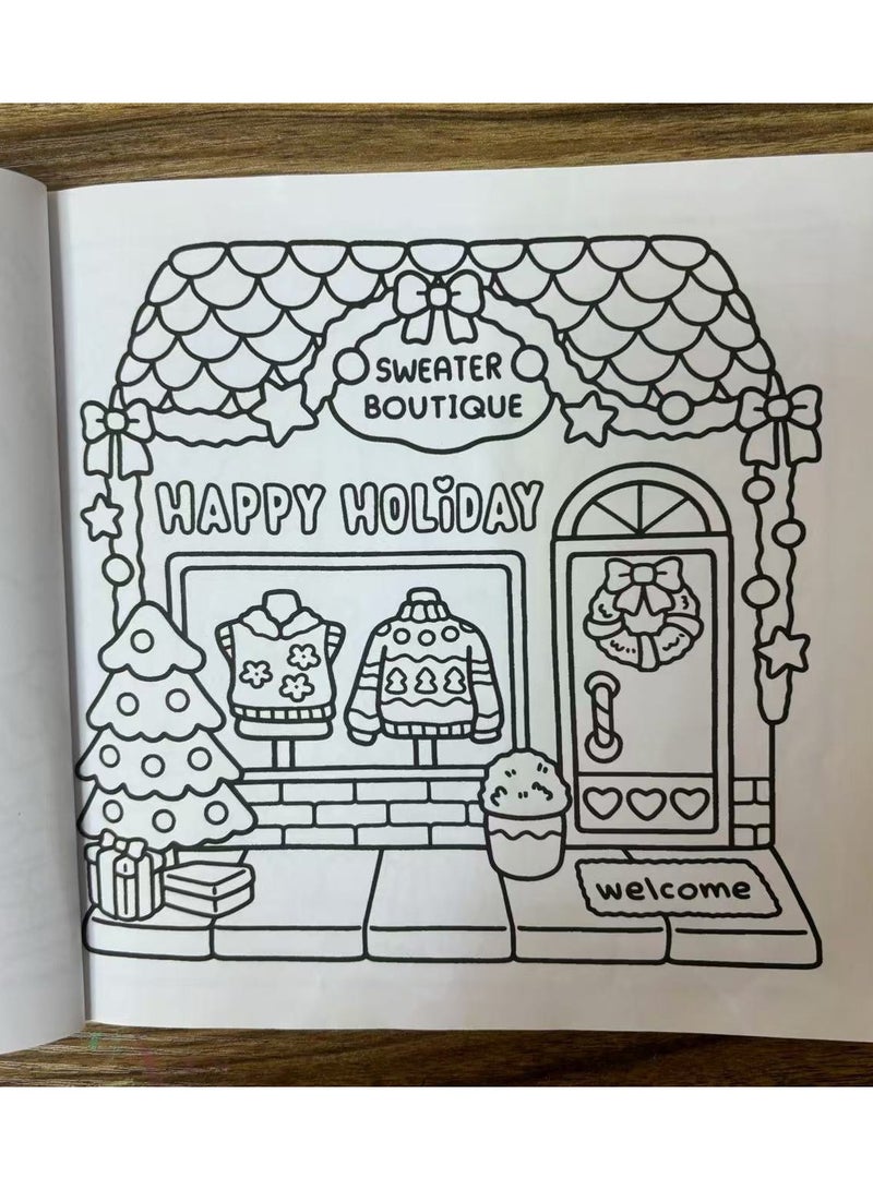 Generic Cozy & Cute: Coloring Book for Adults and Teens, Bold and Easy Designs for Relaxation with Hygge Inspirations (Bold & Easy Coloring) 21CM X 21CM  - Image 4