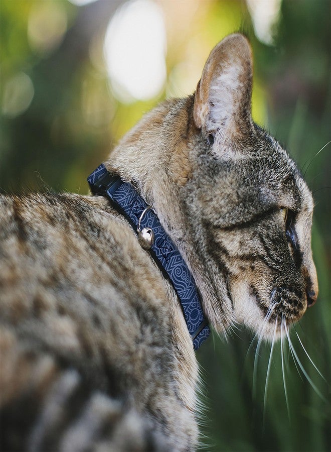 Buckle Down Avatar The Last Airbender Breakaway Cat Collar with Bell, Plastic Clip, Easy Adjustable, Avatar Last Airbender Water Element Symbol Blues, 8.5 to 12 Inches 0.5 Inch Wide - Image 2