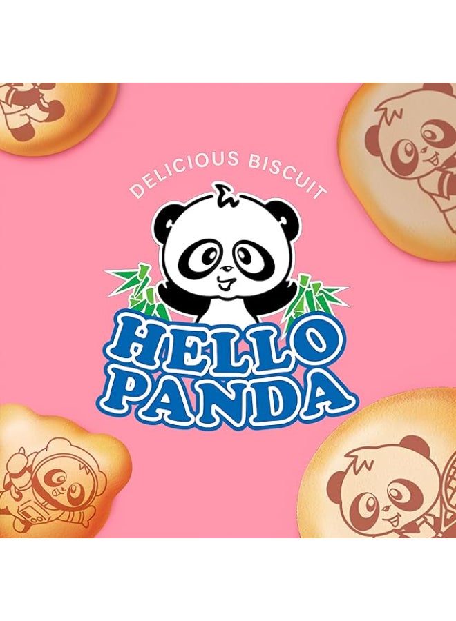 Meiji Hello Panda Strawberry Filled Biscuits Fun Crunchy Snack with Creamy Strawberry Filling 32g Pack of 24 - Image 4