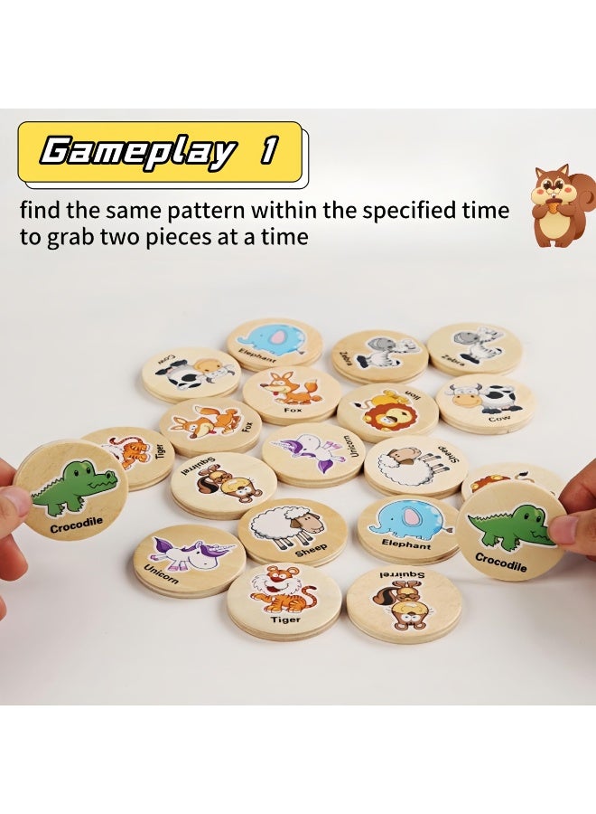 Wooden Memory Matching Game – Fun & Educational Brain Training Toy for Kids, Available in Animal Forest & Marine Life Themes, Enhances Concentration, Thinking, and Early Childhood Learning, Ideal Gift for Preschoolers & Toddlers  - Image 5