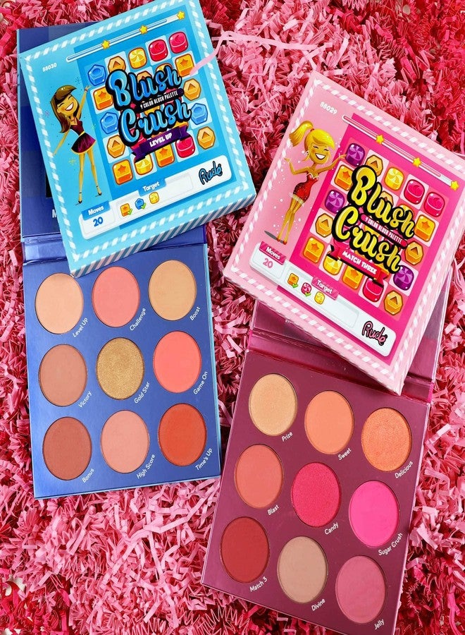 Rude Blush Crush 9 Color Blush Palette - Match Three by Rude Cosmetics for Women - 0.67 oz Blush - Image 4