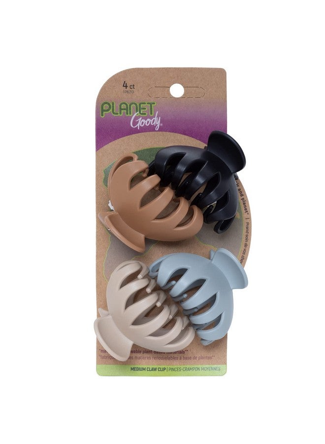 Goody Planet Goody Spider Claw Hair Clip 4Count Assorted Neutral Colors Medium To Long Hair Longlasting & Will Not Slip Painfree Hair Accessories For Women Men Boys & Girls All Hair Types - Image 2