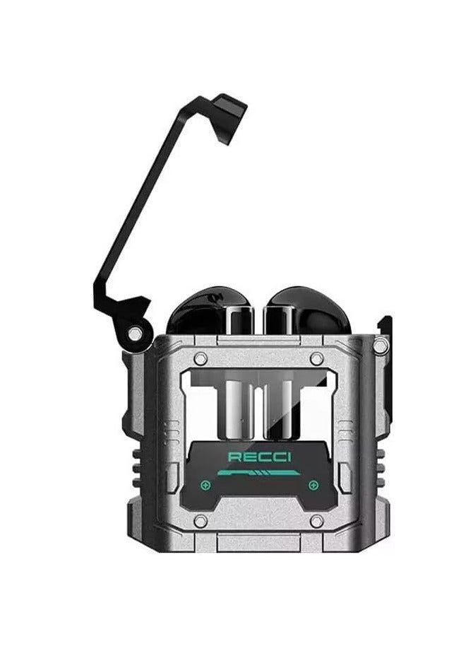 ريتشي سماعات لاسلكية  مجموعة نقية من Recci تستجيب لكوكب متجول بلوتوث سماعة رأس بلوتوث لاسلكية حقيقية اتصال بلوتوث 5.3 مقاومة فائقة باس ومستويات عالية قوية (أسود) - Image 2