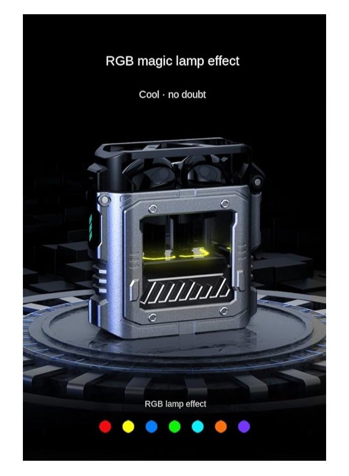 ريتشي سماعات لاسلكية  مجموعة نقية من Recci تستجيب لكوكب متجول بلوتوث سماعة رأس بلوتوث لاسلكية حقيقية اتصال بلوتوث 5.3 مقاومة فائقة باس ومستويات عالية قوية (أسود) - Image 4