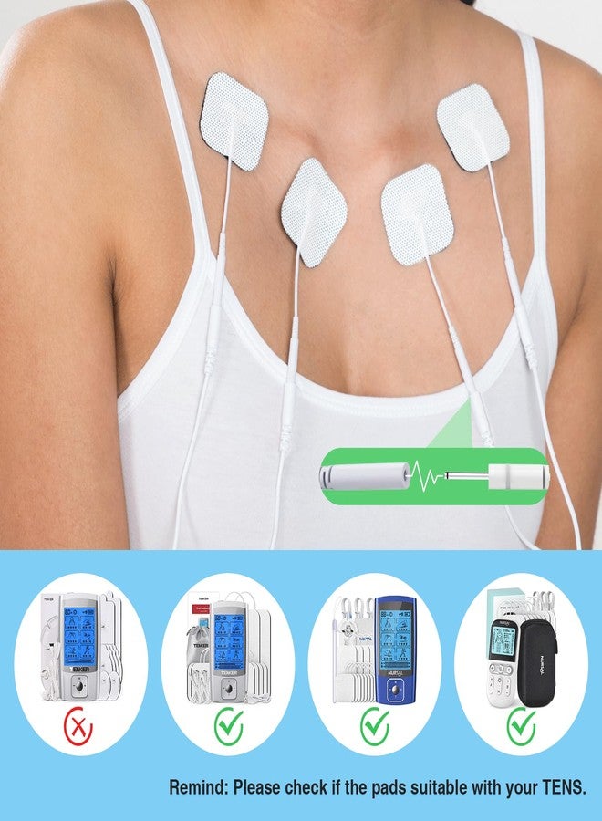 TENKER TENS Unit Replacement Pads 2x2" Reusable TENS Electrode Pads - 20PCS 3rd Gen Latex-Free Self-Adhesive Electrotherapy Patches Compatible with AUVON, Etekcity, Nicwell Care TENS - Image 5