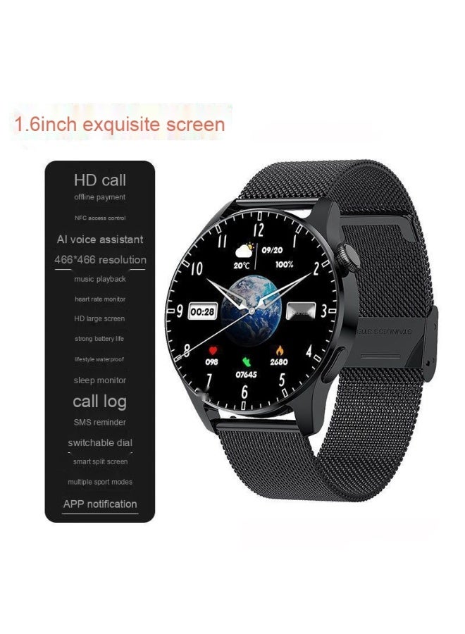 ساعة ذكية Watch GT8 مع مكالمة بلوتوث، دفع غير متصل، NFC، متعدد الوظائف، مقاومة للماء، سوار رياضي