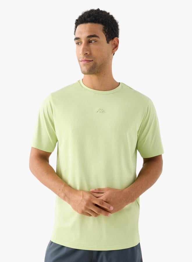 Kappa Logo Detail Crew Neck T-shirt with Short Sleeves - Image 1