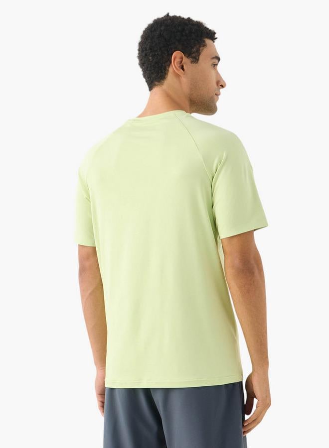 Kappa Logo Detail Crew Neck T-shirt with Short Sleeves - Image 3