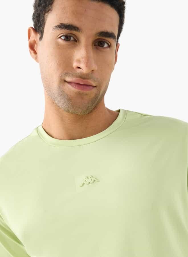 Kappa Logo Detail Crew Neck T-shirt with Short Sleeves - Image 4