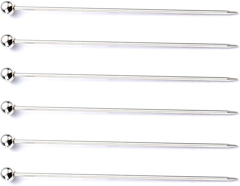 6Pcs Cake Testing Needle Stainless Steels Tester Stick Baking Tool Practical Skewer Practical Skewer - Image 1