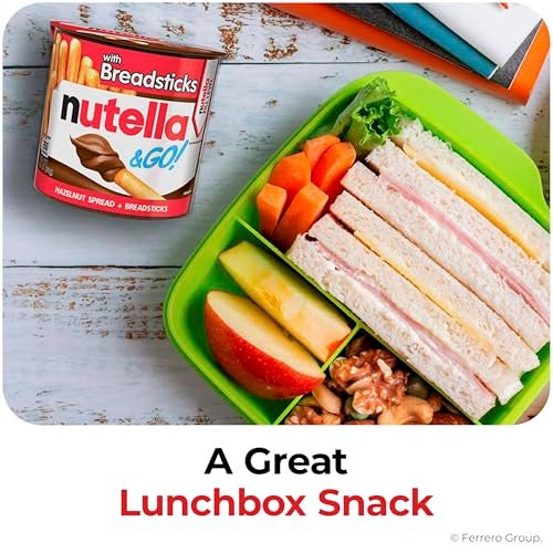 Nutella & GO! Bulk 24 Pack, Hazelnut and Cocoa Spread with Breadsticks, Stocking Stuffers, Snack Cups, 1.8 oz Each​ - Image 5
