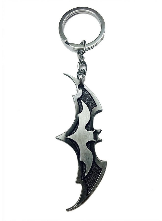 MYSTIQUE Mystique Batman Classic Logo Keyring & Keychain (silver) - Image 1