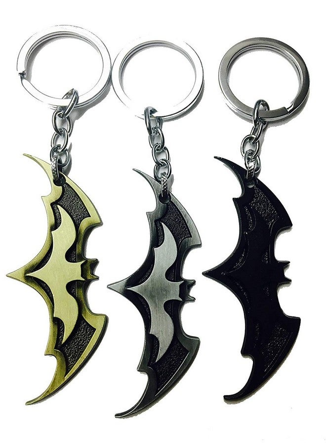 MYSTIQUE Mystique Batman Classic Logo Keyring & Keychain (silver) - Image 3