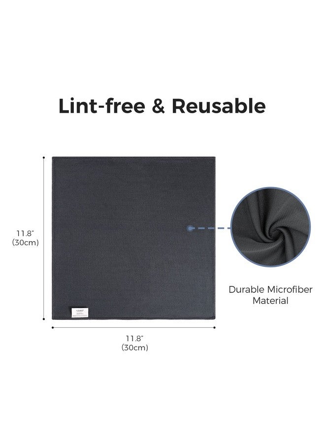Loukin 2Pcs Whiteboard Cleaning Cloth, Dry Erase Cleaning Cloth For Classroom, Home And Office Use, Reusable And Washable, Grey, 12" X 12"  - Image 2