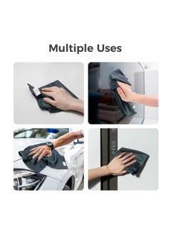 Loukin 2Pcs Whiteboard Cleaning Cloth, Dry Erase Cleaning Cloth For Classroom, Home And Office Use, Reusable And Washable, Grey, 12" X 12"  - Image 4