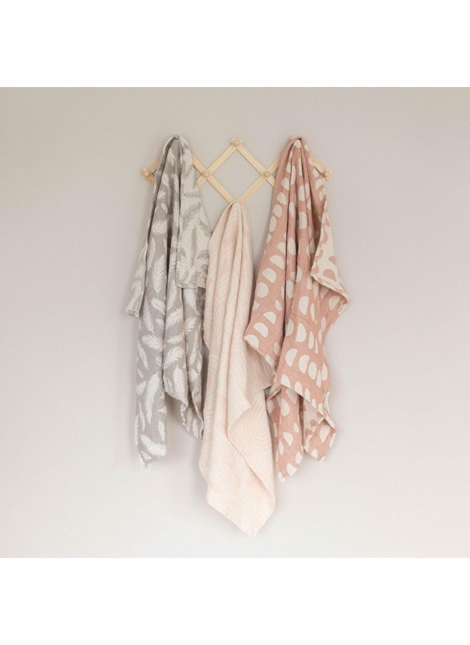Crane BABY Crane Baby Moon Phase Cotton Baby Blanket 30” x 40”, Soft Cotton Muslin Nursery and Stroller Blanket for Boys and Girls, Neutral Baby Gift  - Image 3