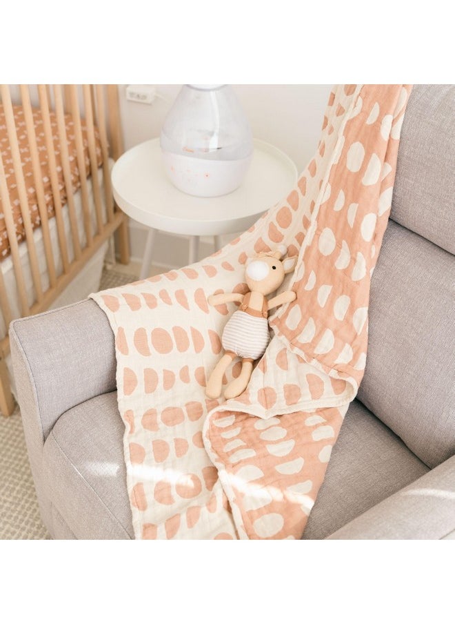 Crane BABY Crane Baby Moon Phase Cotton Baby Blanket 30” x 40”, Soft Cotton Muslin Nursery and Stroller Blanket for Boys and Girls, Neutral Baby Gift  - Image 5