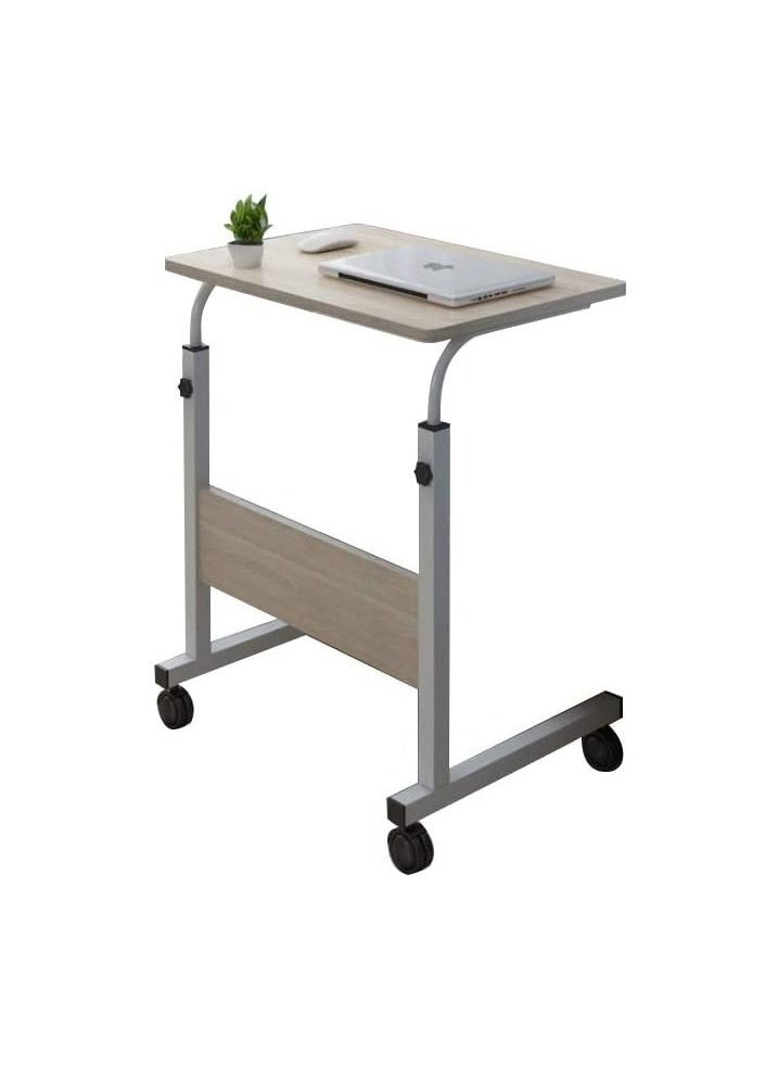 Eworld - Laptop Stand Adjustable Computer Standing Desk with Wheels Portable Side Table - Image 1