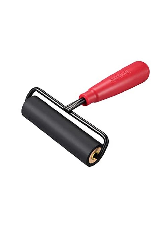 Speedball Craft Hard Rubber Brayer, 4-Inch 80 Durometer Roller with Wire Frame - 4 Inches - Image 2