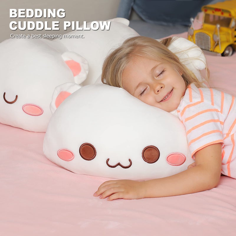Onsoyours Cute Kitten Plush Toy 255 Stuffed Animal Pet Kitty Soft Anime Cat Large Plush Pillow for Kids White A 255 - Image 3