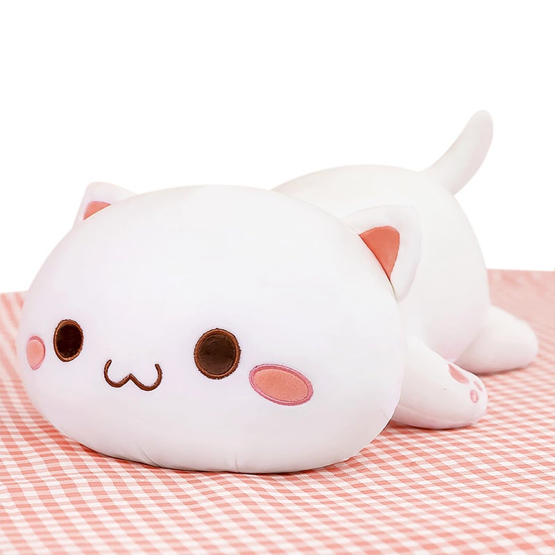 Onsoyours Cute Kitten Plush Toy 255 Stuffed Animal Pet Kitty Soft Anime Cat Large Plush Pillow for Kids White A 255 - Image 2