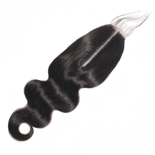 Risbaer Middle Part 2x6 Lace Closure Body Wave Remy Human Hair Wavy Lace Closure with Baby Hair (18 inch) - Image 3