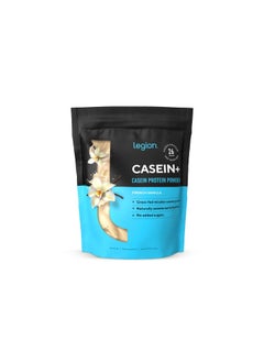 Casein+ Casein Protein Powder, Grass-Fed Micellar Casein Protein, Naturally Sweetened & Flavored, No Added Sugars, 26g Per Serving, 973grams, 30 Servings - French Vanilla