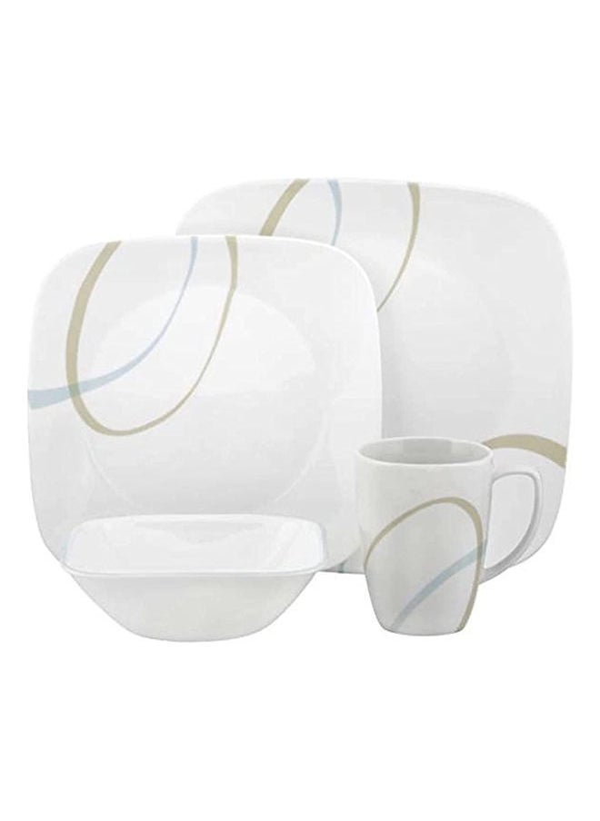 Corelle طقم أدوات الطعام من زجاج فيتريل 16 قطعة رمال وسماء  - Image 1