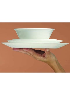Corelle 16-Picee Vitrelle Glass Sand and Sky Dinnerware Set  - Image 2