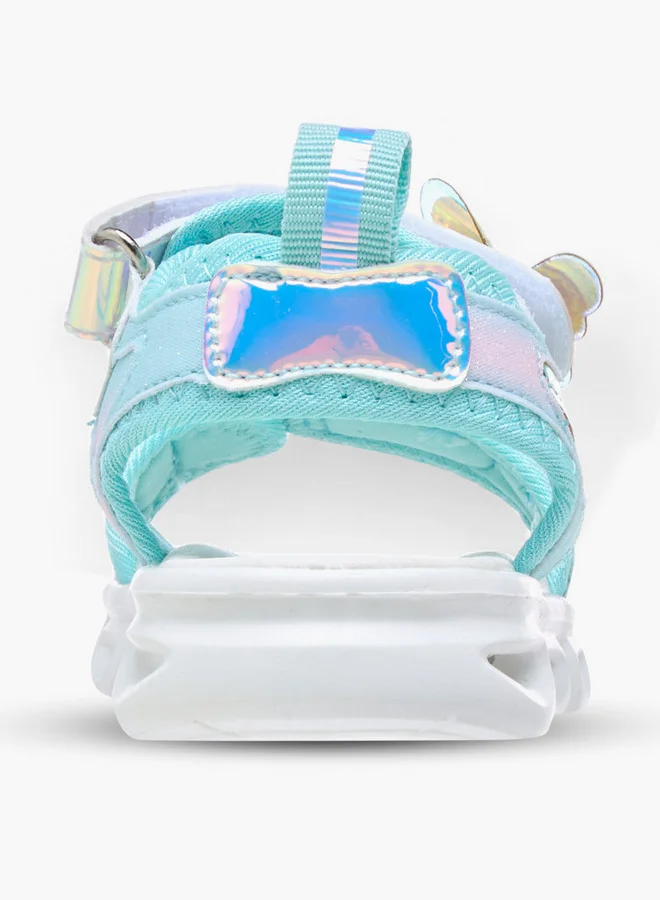 Flora Bella By Shoexpress Butterfly Accent Floaters with Hook and Loop Closure