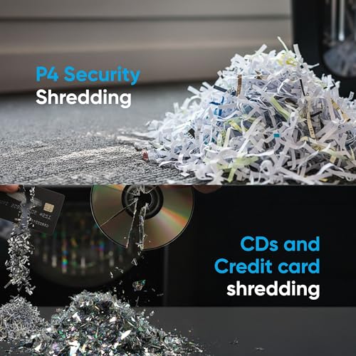 Kores Easy Cut 822N Paper Shredder | 6-Sheet Cross Cut (P4) | Shreds Paper, Credit Cards, CDs & Paper Clips | Auto Start/Stop | 14L Bin | Home & Office - Image 3
