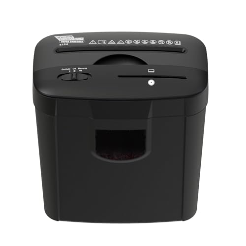 Kores Easy Cut 822N Paper Shredder | 6-Sheet Cross Cut (P4) | Shreds Paper, Credit Cards, CDs & Paper Clips | Auto Start/Stop | 14L Bin | Home & Office - Image 1
