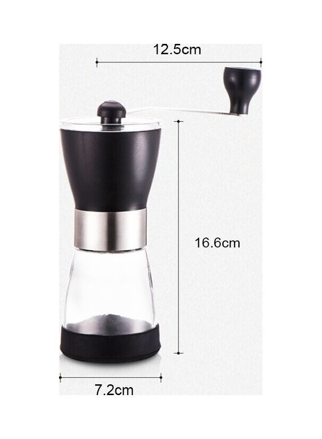 NIBEMINENT Portable Manual Coffee Grinder Black/Clear 12.5x16.6x7.2cm - Image 4