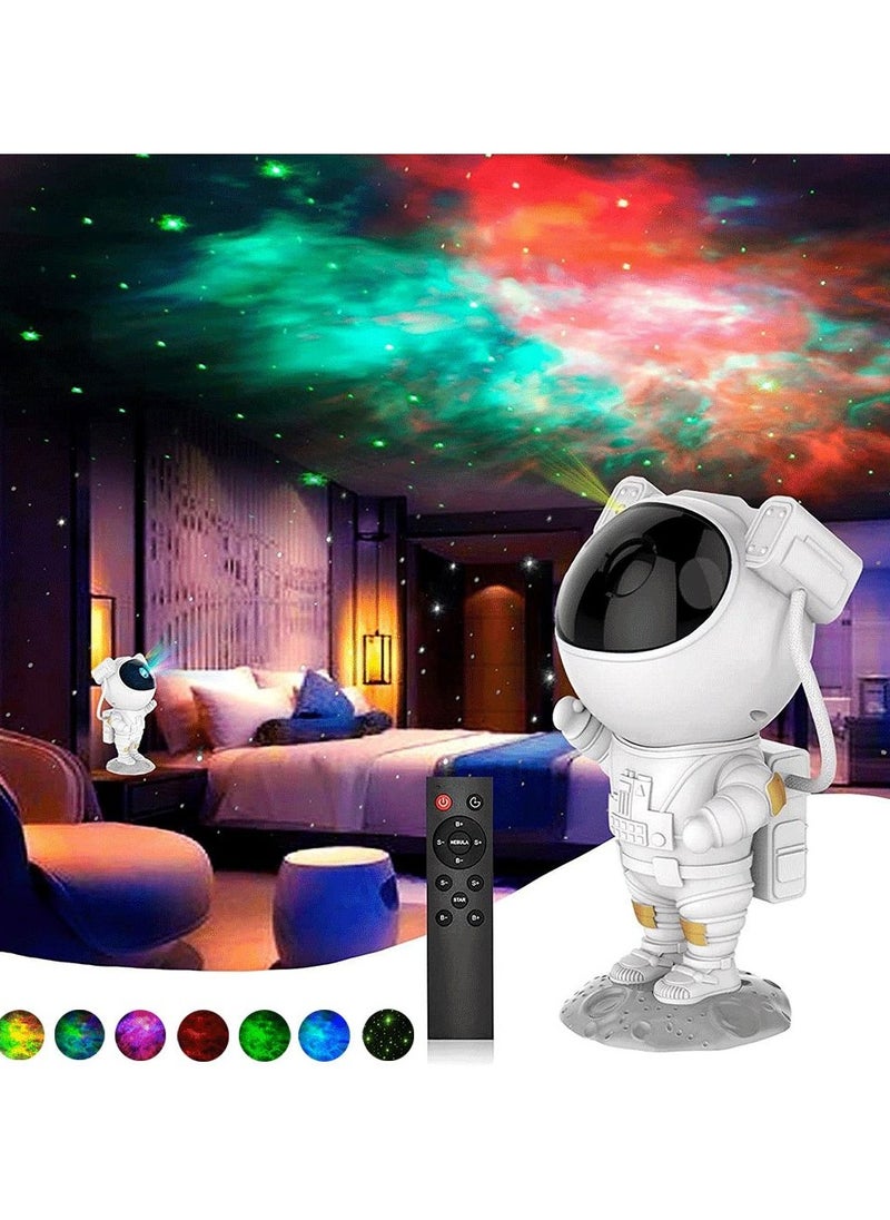 VIO Kids Night Lamp Large Night Light 22.5 CM Astronaut Galaxy Projector with 360° Rotation Timer Remote Control USB Powered HD LED Starry Night Light with Colorful Nebula and Flashing Stars Kids Room Nursery Bedroom Decor Safe Birthday GIft Kids Babies Boys Girls Toy  - Image 1