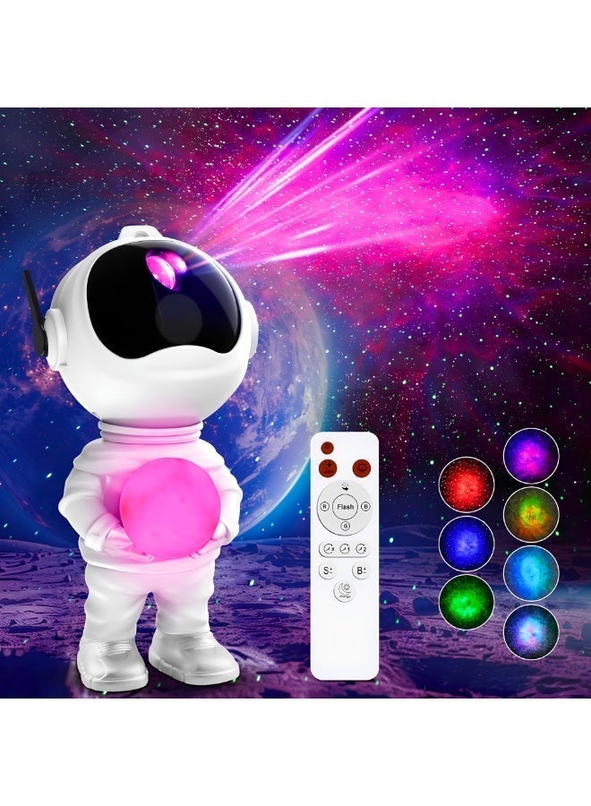 VIO 3 in 1 Star Projector with 8 Color Moon Lamp Astronaut Galaxy Projector with Multicolor Light Effects LED Nebula Night Light for Kids Room Decor Gift for Teen Boys Girls Birthday Large Night Light with 360° Rotation and Timer Remote Control USB Powered HD LED Starry Night Light with Colorful Nebula and Flashing Stars Kids Night Lamp for Nursery Bedroom Decor Safe Gift for Babies Boys Girls Toy for Stress Anxiety Relief Deep Sleep - Image 4