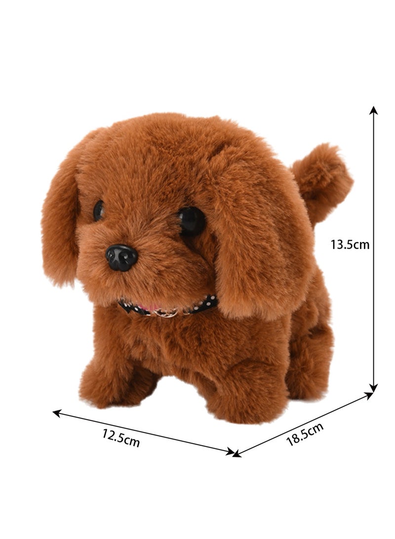 Simulation Electric Dog Plush Electric Puppy Can Walk, Bark, Nod And Wag Its Tail. Children's Toy Dog ​​(Brown Labrador)  - Image 2