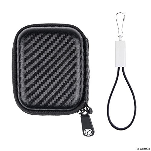 CamKix Protective Case for Trezor One Bitcoin/Cryptocurrency Wallet Including USB Strap for Transport, Power and Data Transfer - Durable Nylon Hardshell Case with Mesh Pocket - Light, Secure - Image 4