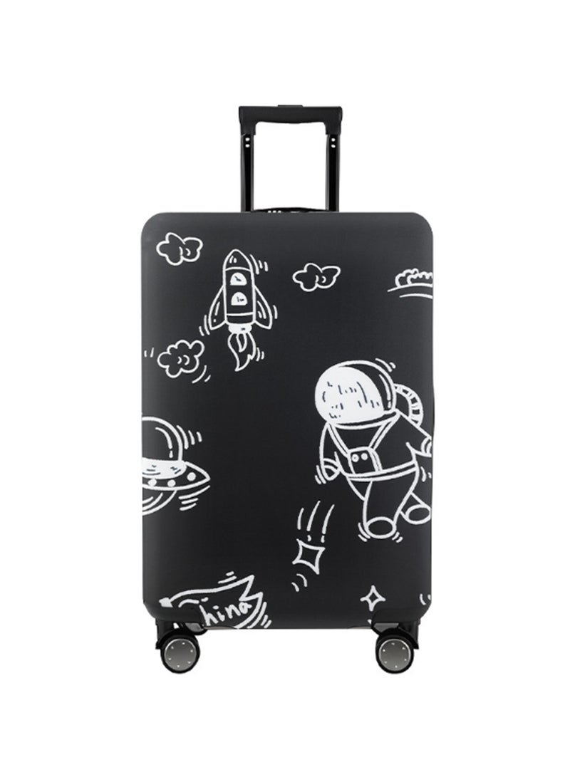 S Thickened Luggage Cover, Astronaut Pattern High Quality Travel Luggage Cover, Suitable For Wheeled Suitcases, Waterproof, Dustproof And Scratch-Resistant Luggage Cover - Image 1
